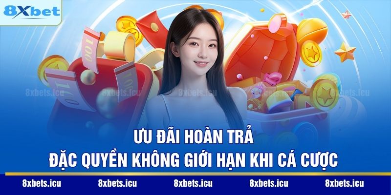 Khuyến Mãi 8XBET - Cơ Hội Bùng Nổ Vốn Cược Cho Mọi Hội Viên Ưu đãi hoàn trả - Đặc quyền không giới hạn khi cá cược